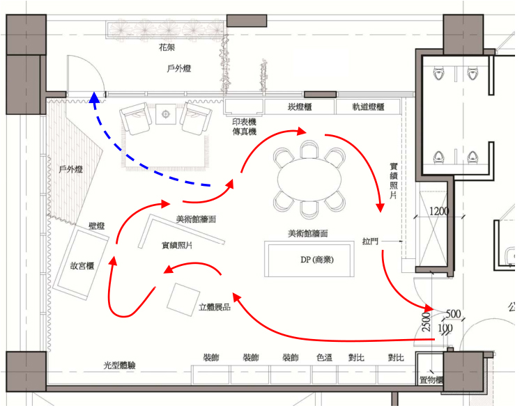 湯石櫃位平面圖